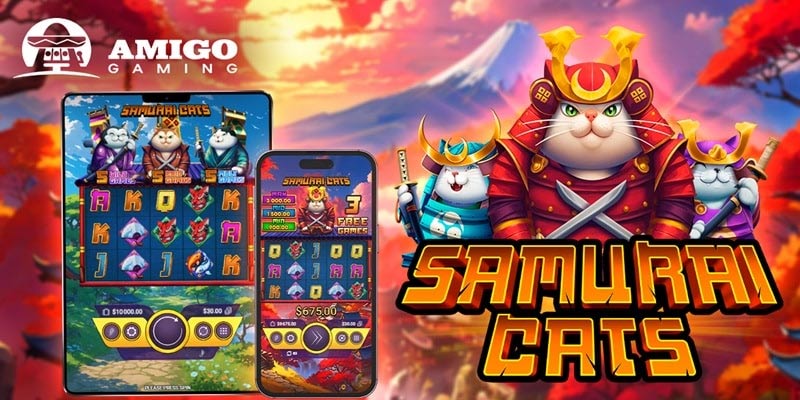 Samurai Cats Slot – Mèo Võ Sĩ Đạo Dũng Cảm